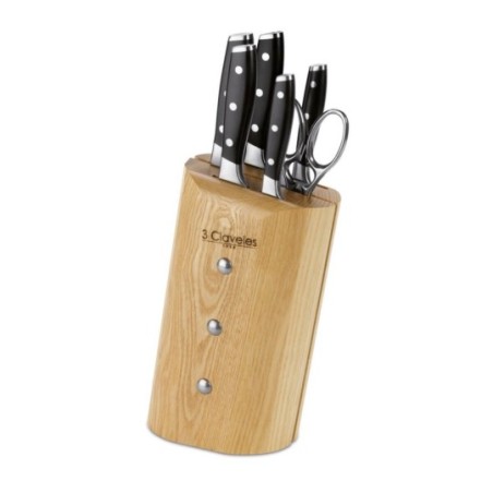 Toledo Ash Cutlery Block