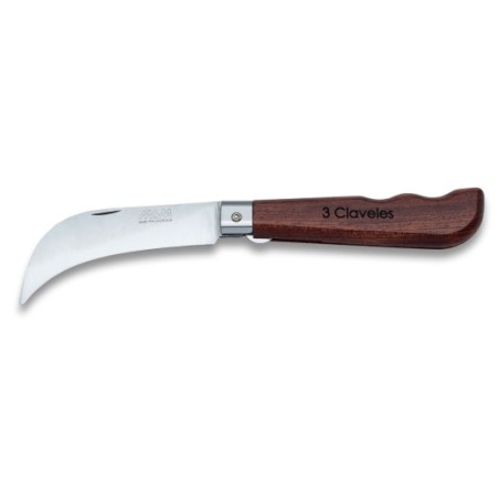 Harvest and mushroom pocket knife with blade lock