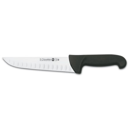 Proflex Hollow Edge Butcher Knife black