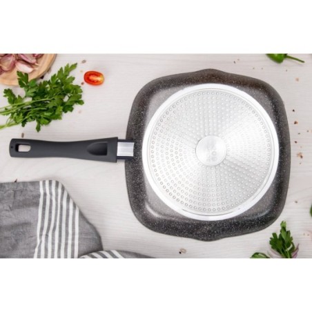 Grill pan 28 x 28 x 4,5 cm Grey