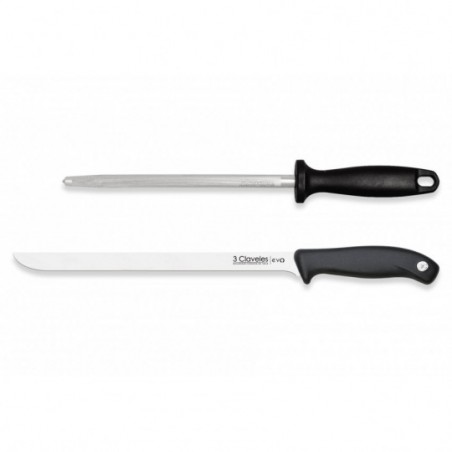 Evo Slicing Knife & Sharpening Steel Set