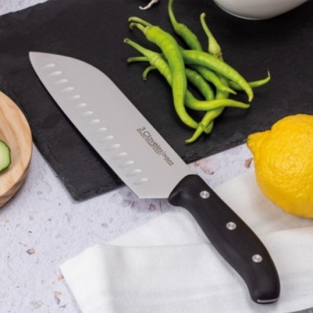 Domvs Hollow Edge Santoku Knife